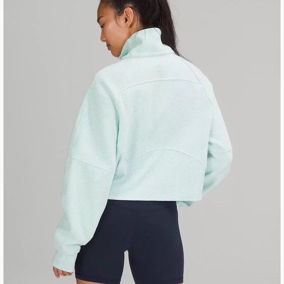 ❤️LULULEMON SCUBA OVERSIZED FUNNEL NECK HOODIE/JACKET-HEATHERED MINT-XL/XXL❤️ - Picture 3 of 16